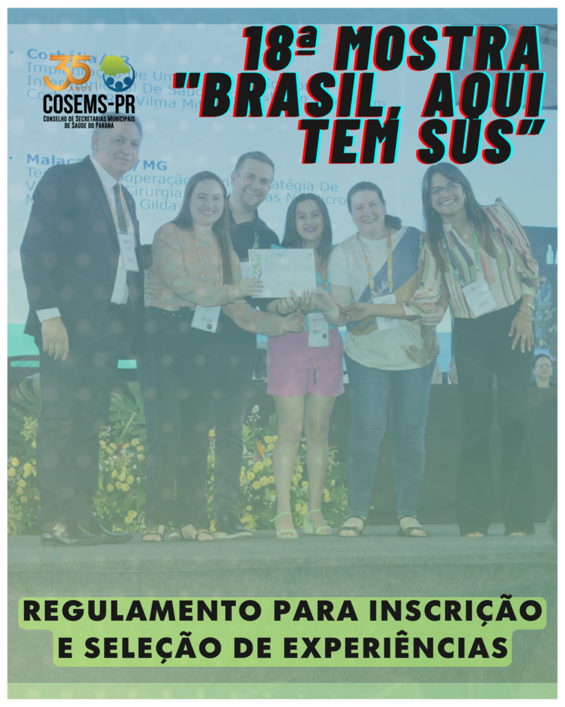 18ª Mostra Brasil aqui tem SUS Estão abertas as inscrições para as